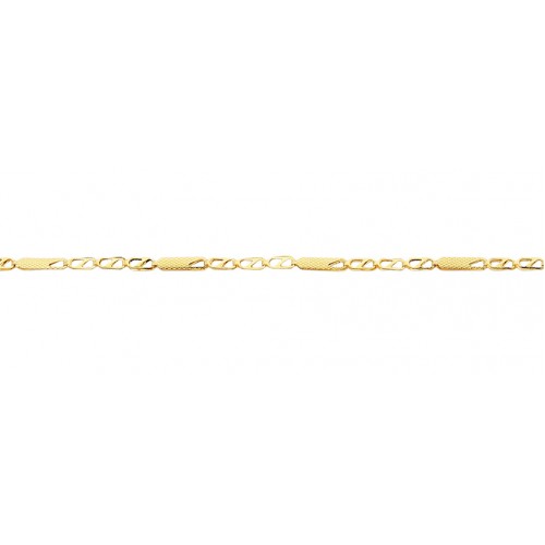 10kt yellow gold bracelet -7.25" VI60-5